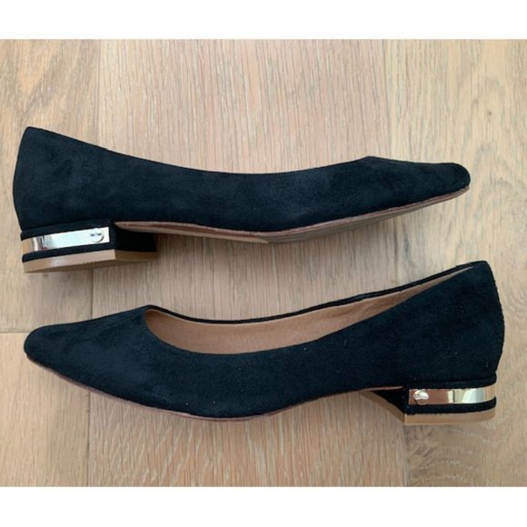 NEW Joie Black Suede Flats - Size 37 EU - Picture 2 of 8